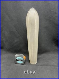 Rare Art Deco Zeppelin Airplane Glass Shade Ray Schober Lamps frosted white