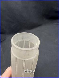 Rare Art Deco Zeppelin Airplane Glass Shade Ray Schober Lamps frosted white