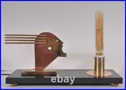 Rare Bauhaus style table lamp, Oskar Schlemmer, art deco design