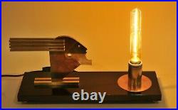 Rare Bauhaus style table lamp, Oskar Schlemmer, art deco design