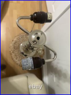 Rare Crystal Art Deco Glass Ball Stacking Sphere Table Lamp by Syrie Maugham Vtg