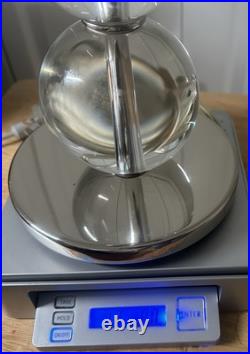 Rare Crystal Art Deco Glass Ball Stacking Sphere Table Lamp by Syrie Maugham Vtg