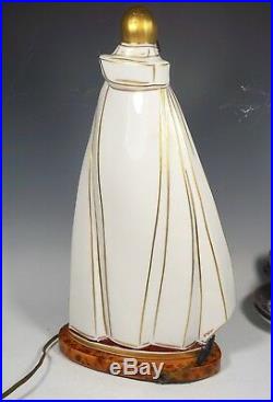 Rare & Extraordinary French Art Deco Lady Argilor Perfume Lamp 14.5 Tall Robj