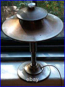 Rare Leroy C. Doane Art Deco / Machine Age Table Lamp, Patented August 11, 1931