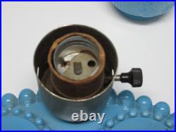 Rare Pair Vtg. Art Deco Skyscraper/Torpedo Table Lamps Glass-Parts or Repair