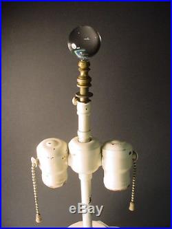 Rare Rene Lalique Art Deco Opal Nivernais Lamp C. 1927