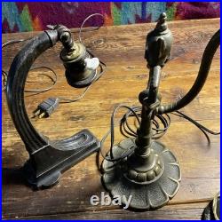 Rembrandt Early 1900s Industrial Art Nuveaux Deco Lamp Lot of 3 Masculine Lamps