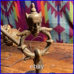 Rembrandt Early 1900s Industrial Art Nuveaux Deco Lamp Lot of 3 Masculine Lamps