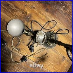 Rembrandt Early 1900s Industrial Art Nuveaux Deco Lamp Lot of 3 Masculine Lamps