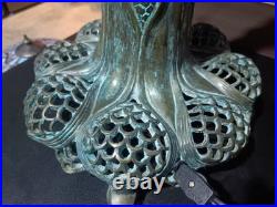 Replica of Tiffany Art Nouveau antique Desk lamp Base, Bronze US Duty Free