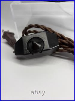 Restored 1920s Art Deco Joan of Arc Table Lamp 17 w Satin Vaseline Flame Shade