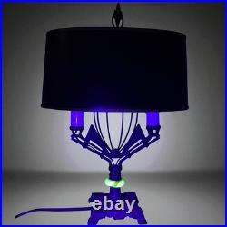 Rewired Antique Art Deco Uranium Glass Double Candle Stick Table Lamp F. Cooper