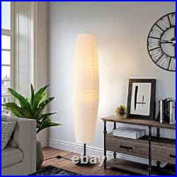 Rice Paper Floor Lamp with Foot Switches, White Paper Floor Lantern, Art Deco A