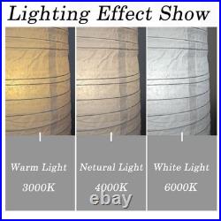 Rice Paper Floor Lamp with Foot Switches, White Paper Floor Lantern, Art Deco A