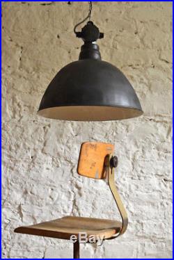 Riesige XXLEmaillelampe Groß Fabriklampe Loft Alt Bauhaus Art Deco Antik Schwarz