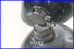 Riesige alte Emaillampe, Art Deco Fabriklampe Werkstattlampe, Emaille Loft Lampe