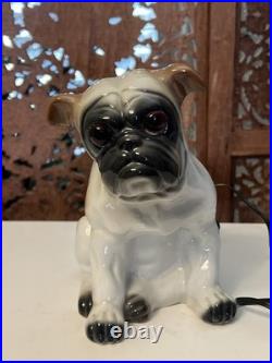 Rosenthal Bulldog Aroma Lamp Perfume Night Light 1920s Antique Porcelain Dog