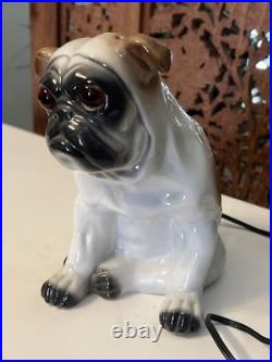 Rosenthal Bulldog Aroma Lamp Perfume Night Light 1920s Antique Porcelain Dog
