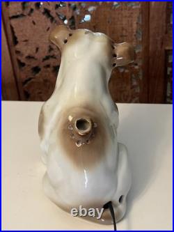 Rosenthal Bulldog Aroma Lamp Perfume Night Light 1920s Antique Porcelain Dog