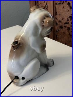 Rosenthal Bulldog Aroma Lamp Perfume Night Light 1920s Antique Porcelain Dog