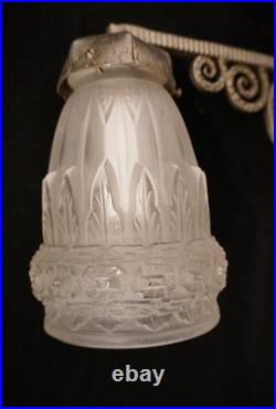 SCHNEIDER 1930 FRENCH ART DECO WALL SCONCE. Lights lamp 1925 muller