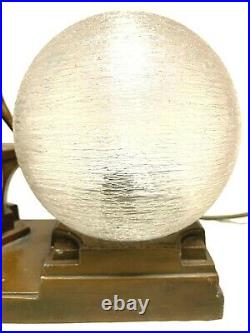 STUNNING ORIGINAL ART DECO TABLE LAMP 20cm X 21cm