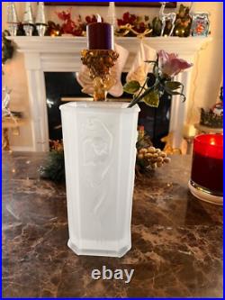 Sarsaparilla Art Deco Frosted Satin Art Glass Nude Female Figural Lamp shade