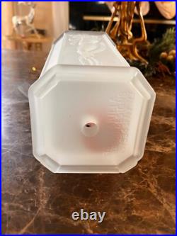 Sarsaparilla Art Deco Frosted Satin Art Glass Nude Female Figural Lamp shade