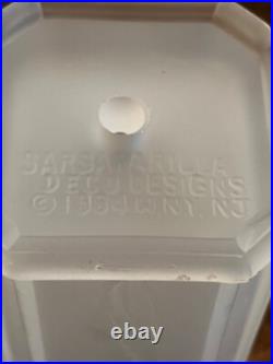 Sarsaparilla Art Deco Frosted Satin Art Glass Nude Female Figural Lamp shade