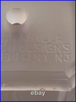 Sarsaparilla Art Deco Frosted Satin Art Glass Nude Female Figural Lamp shade