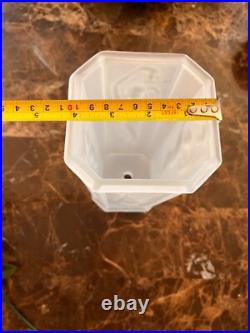 Sarsaparilla Art Deco Frosted Satin Art Glass Nude Female Figural Lamp shade