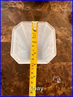 Sarsaparilla Art Deco Frosted Satin Art Glass Nude Female Figural Lamp shade