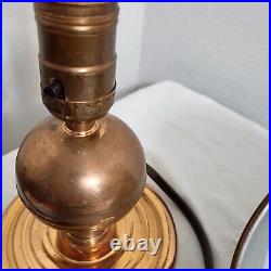 Saturn Copper Art Deco Desk/ Table Lamp Silverware Products 12 Antique 1930's