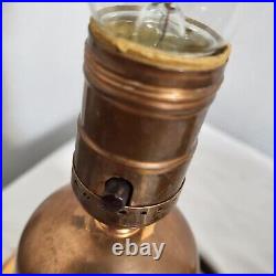 Saturn Copper Art Deco Desk/ Table Lamp Silverware Products 12 Antique 1930's