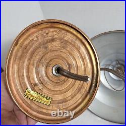 Saturn Copper Art Deco Desk/ Table Lamp Silverware Products 12 Antique 1930's