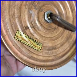 Saturn Copper Art Deco Desk/ Table Lamp Silverware Products 12 Antique 1930's