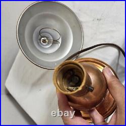 Saturn Copper Art Deco Desk/ Table Lamp Silverware Products 12 Antique 1930's