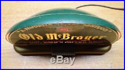 Scarce 1930s Art Deco McBrayer Whiskey Cab Light Beer Bar Sign Lamp Price Bros