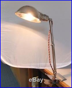 Seltene Hala Schreibtischlampe Klemmlampe Lese Lampe Art Deco antique desk lamp