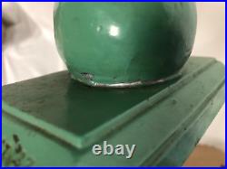 Signed Frankart art deco green Elephant Lamp 1927