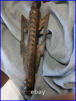 Skyscraper Art Deco Floor Lamp Section Restoration Iron 10 1/2 L x 3 1/2 Nice