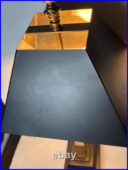 Solid Copper Art Deco Hollywood Regency Neoclassical Column Pillar Table Lamp