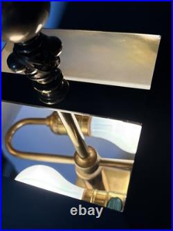 Solid Copper Art Deco Hollywood Regency Neoclassical Column Pillar Table Lamp