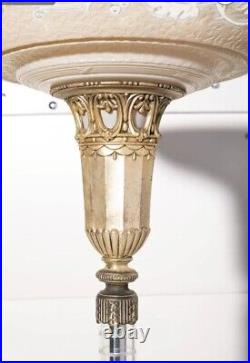 Spectacular Antique Art Deco Standing Torchier Lamp