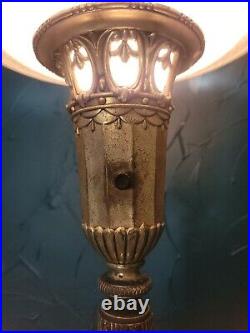 Spectacular Antique Art Deco Standing Torchier Lamp