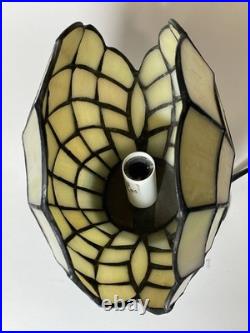 Stained Glass Shell Lamp Art Deco Tiffany Style Table Lamp 7.5