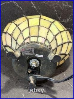 Stained Glass Shell Lamp Art Deco Tiffany Style Table Lamp 7.5