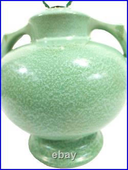 Stangl Pottery Lamp Apple Green Ring Handle Art Deco Vintage No. 1682 Drip Glaze