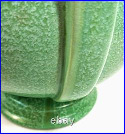 Stangl Pottery Lamp Apple Green Ring Handle Art Deco Vintage No. 1682 Drip Glaze