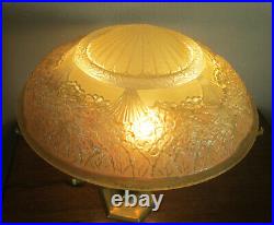 Stunning French Art Deco Table Lamp 1925/ Muller Freres And Hettier & Vincent